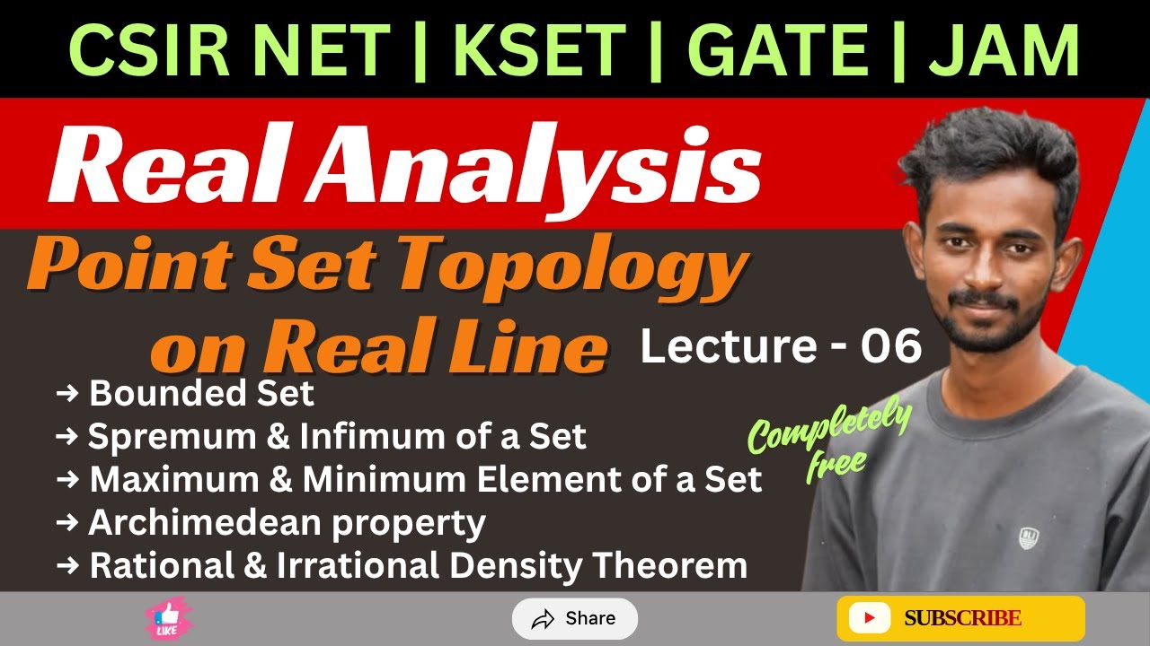 Real Analysis | Lecture 06 | CSIR NET | KSET | GATE | JAM | NBHM | TIFR | Limitless Math | Hanamesha