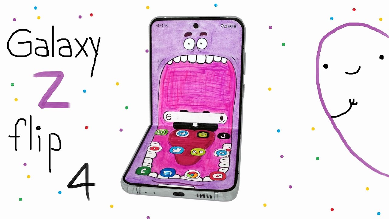 Cómo hacer un Samsung Galaxy Z Flip4 de (CARTÓN) | TUTORIAL |