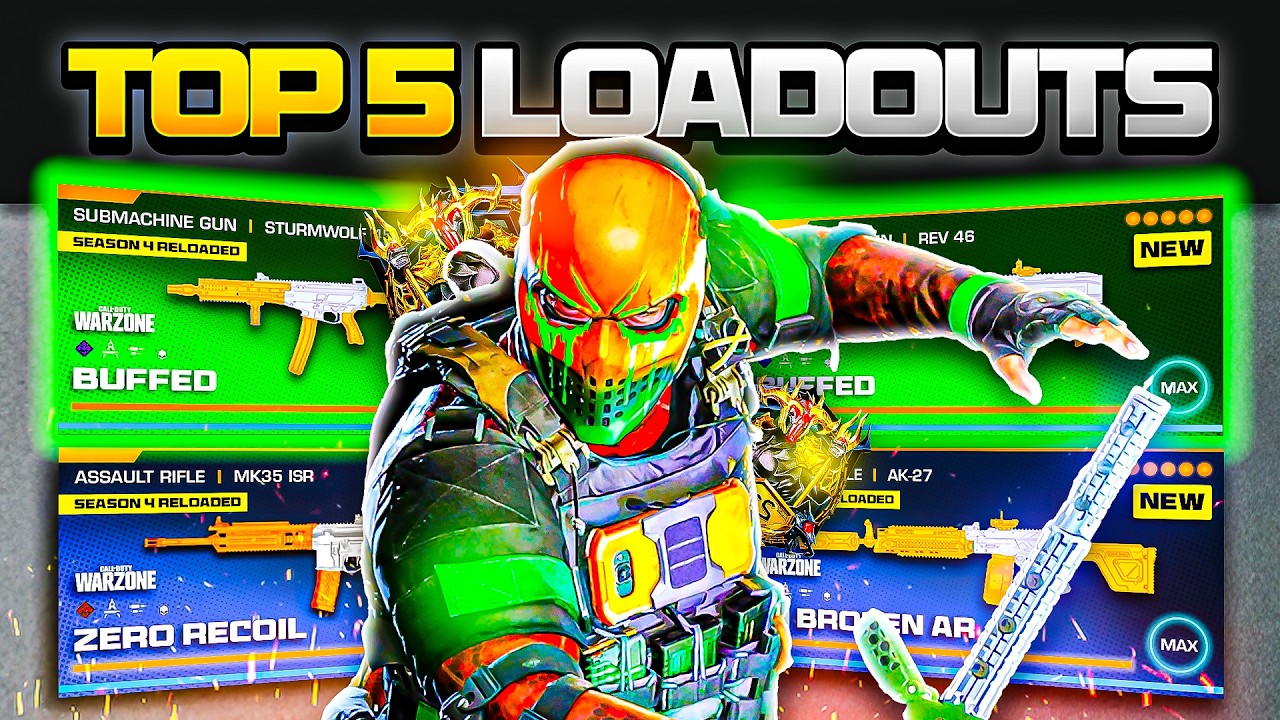 the TOP 5 *BROKEN* META Loadouts in Warzone After the NEW UPDATE! (Warzone BEST Builds)