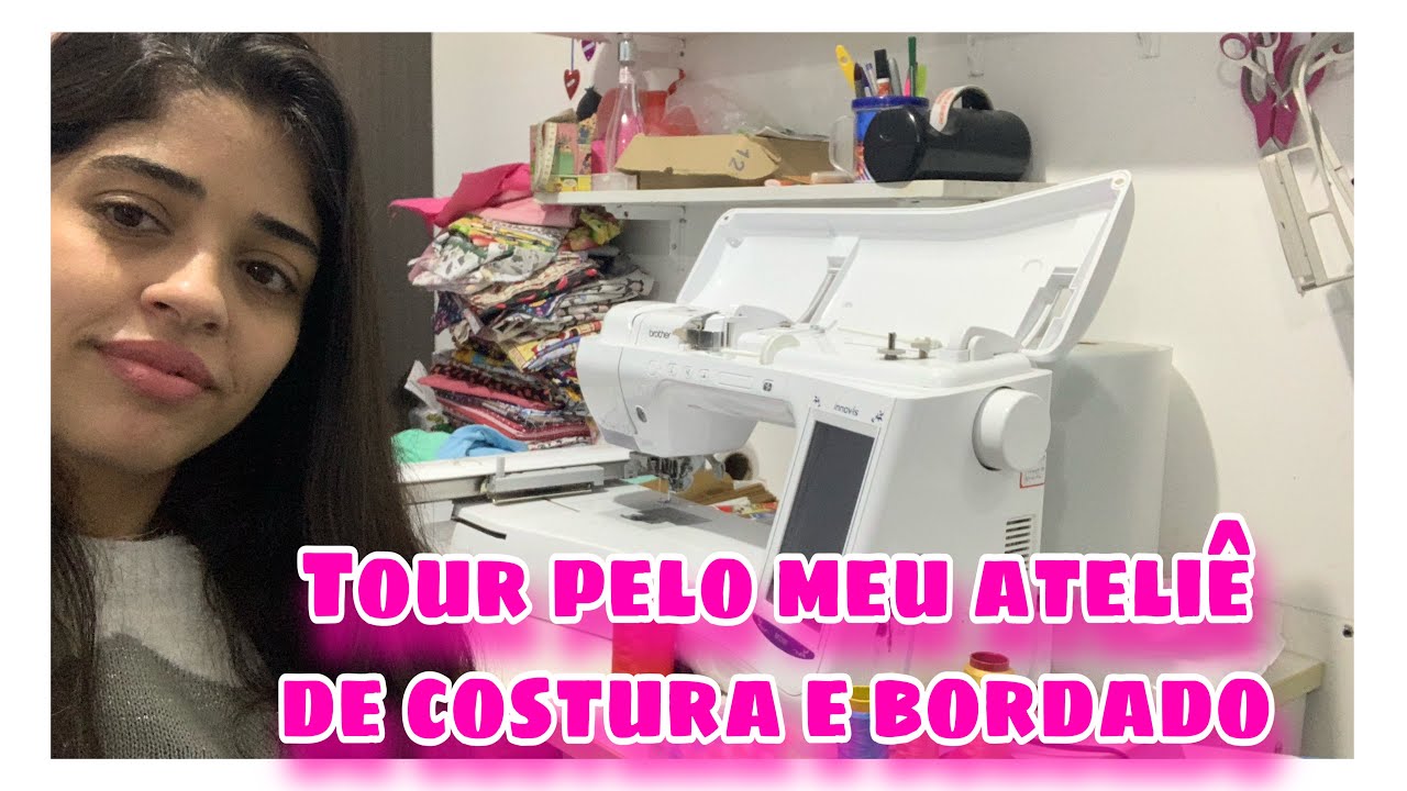 Tour pelo meu ateliê de costura e bordado