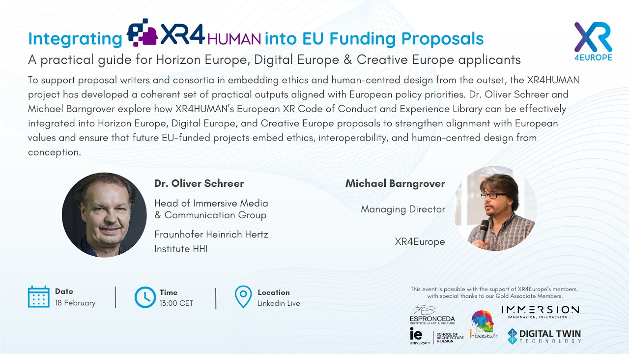 Integrating XR4HUMAN into EU Funding Proposals