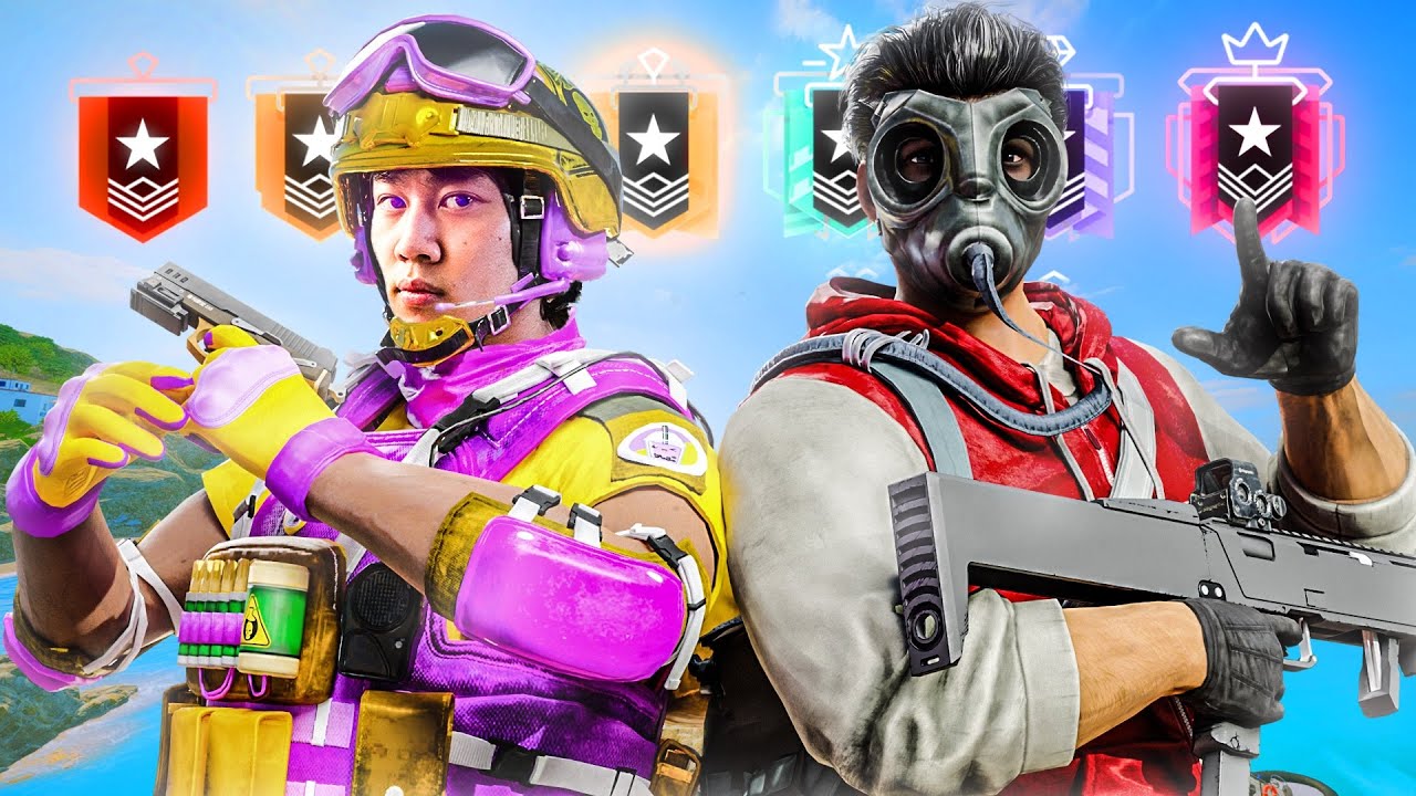 Athieno & Snapiyy 2v5 EVERY Rank (Rainbow Six Siege)