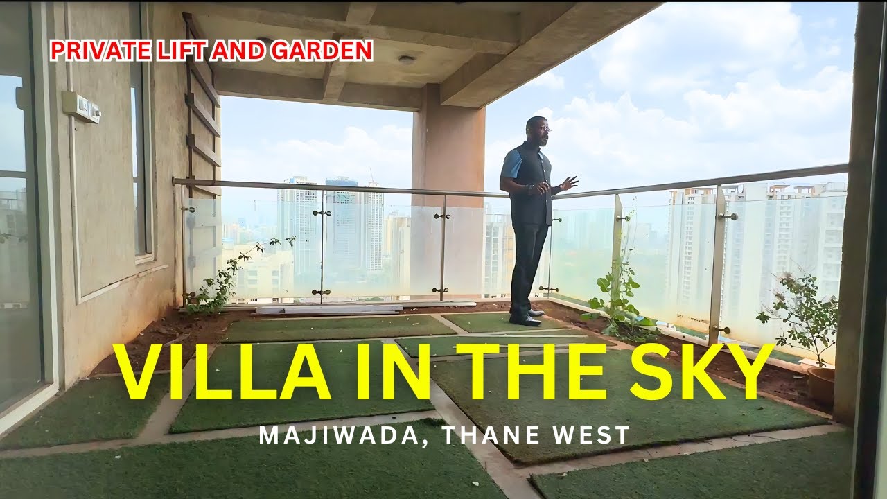 Luxurious Sky Villa In Thane West | Private Lift, Swimming Pool, Garden | +91 98198 10041