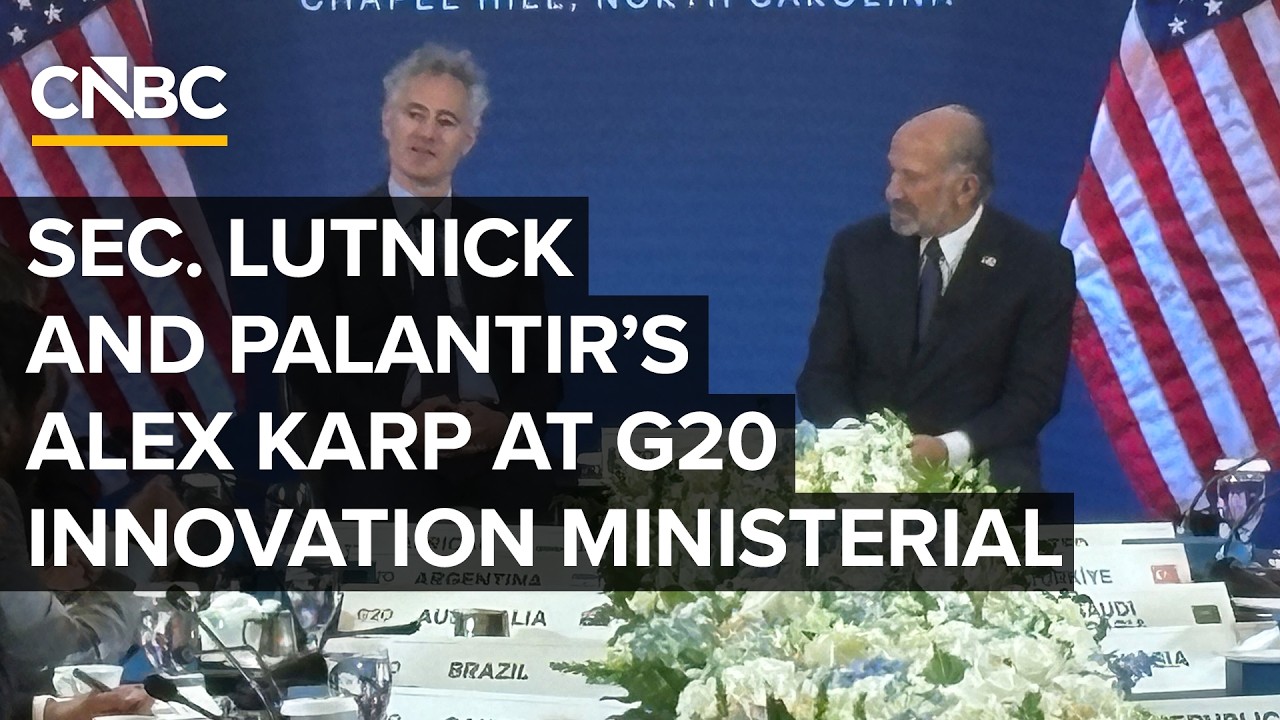Commerce Sec. Lutnick and Palantir CEO Alex Karp participate in a fireside chat &mdash; 9/2/2026