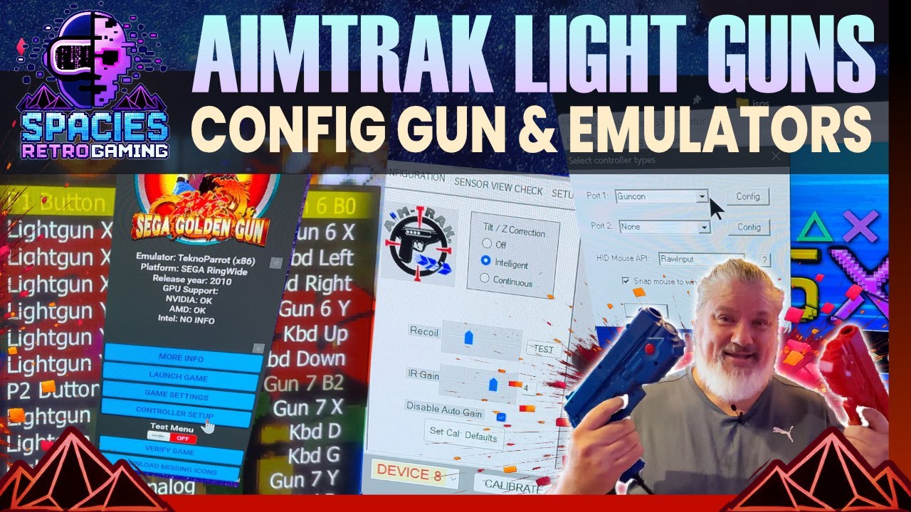 AimTrak Light Guns - Configure Gun & Emulators #retrogaming #lightgun #mame #epsxe
