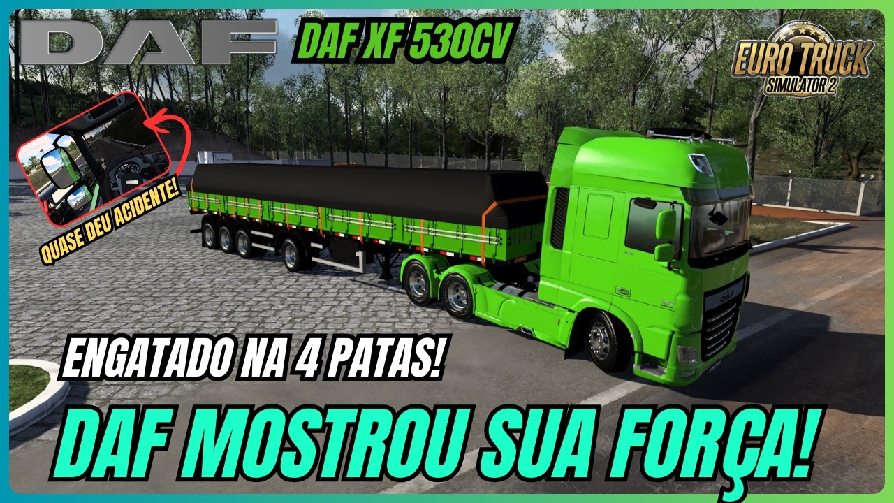 DAF XF 530CV NA PRESSÃO | 4º EIXO CARREGADA DE LEITE | MAPA MINAS | EURO TRUCK SIMULATOR 2