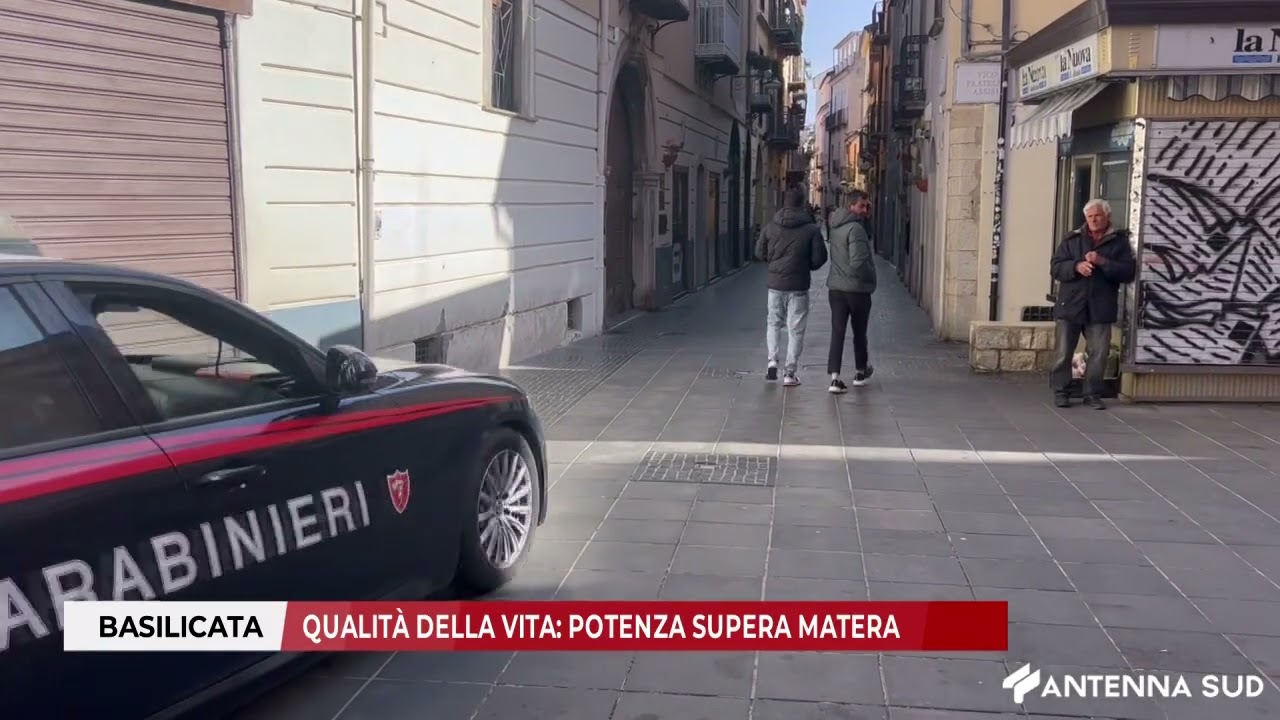 17 NOVEMBRE 2025 - BASILICATA: QUALIT&Agrave; DELLA VITA, POTENZA SUPERA MATERA