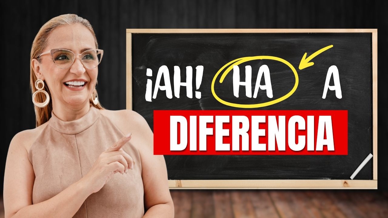 Aprende a diferenciar entre: a, ha y ¡ah!