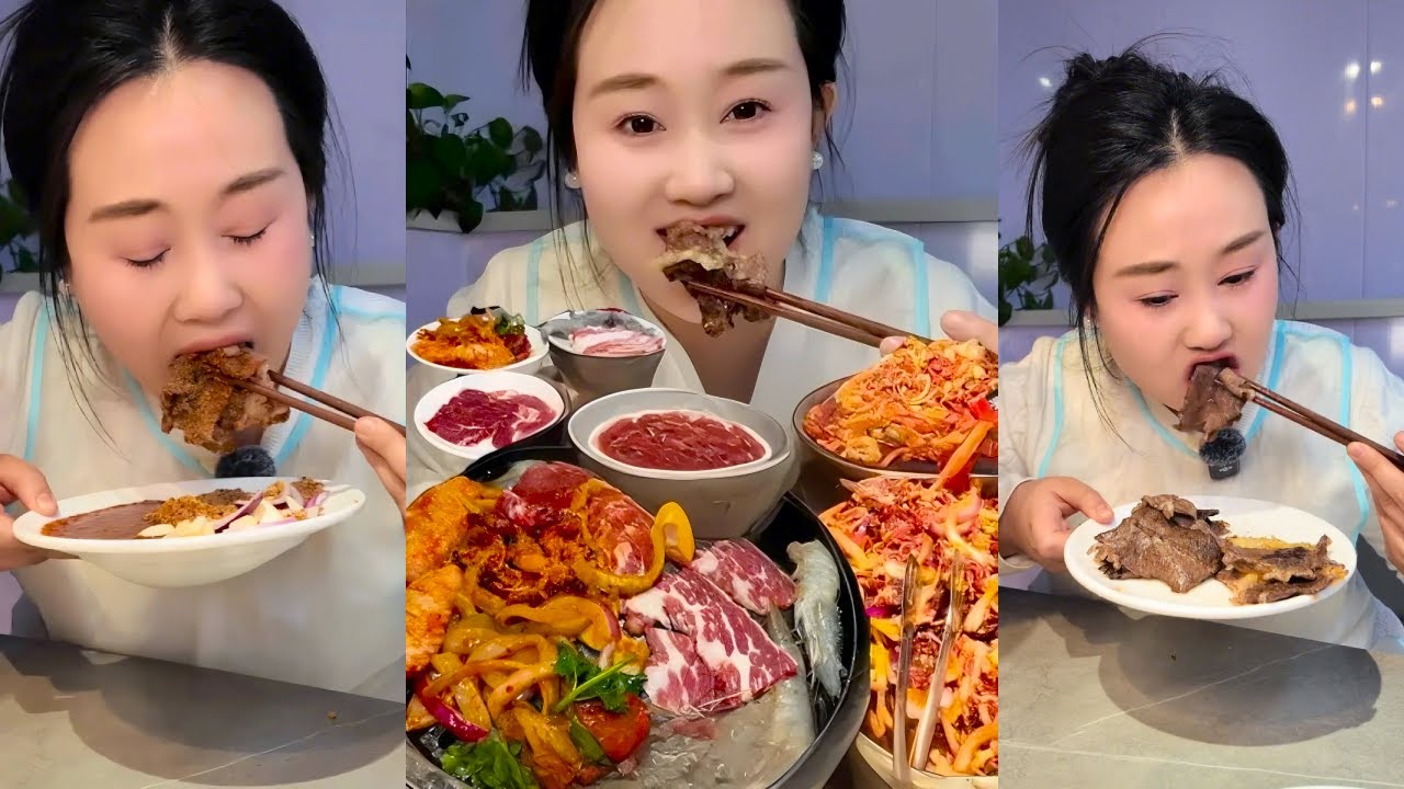 一個人79.9元爽吃齊齊哈爾現切鮮肉！徹底淪陷在牛肋條和牛胸口里～#為了這一口特意去吃 #曬出我的春日美食 #齊齊哈爾烤肉 #烤肉自助