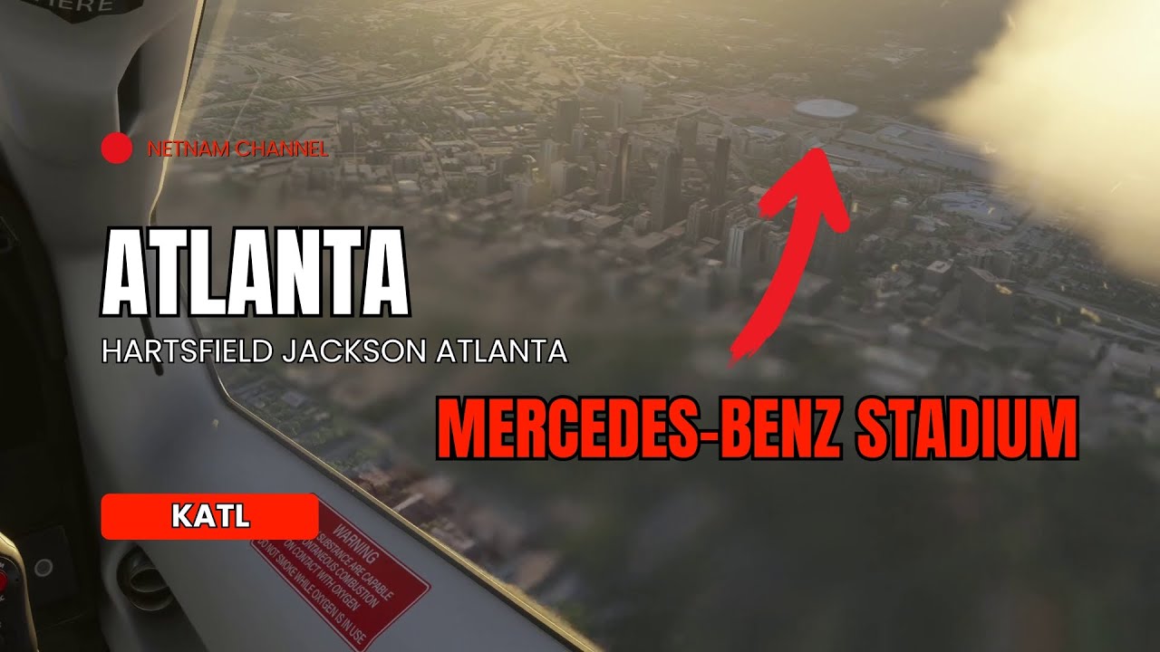 Landing in Atlanta Georgia | Hartsfield Jackson Atlanta International Airport (KATL) #atlanta