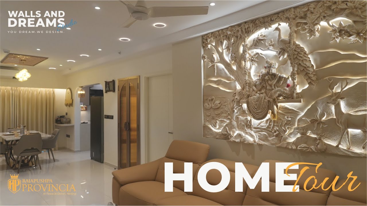 Rajapushpa Provincia - 3BHK HOME TOUR - CONTEMPORARY THEME - WALLS AND DREAMS STUDIO- DREAM HOME