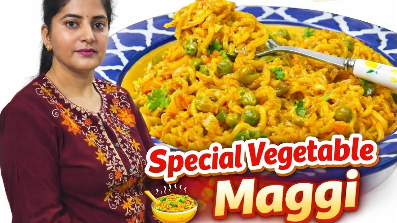 हर बार यही तारिके से बनाओगे जब एक बार ऐसे masala Maggie खाओगे🥘🥕🫛