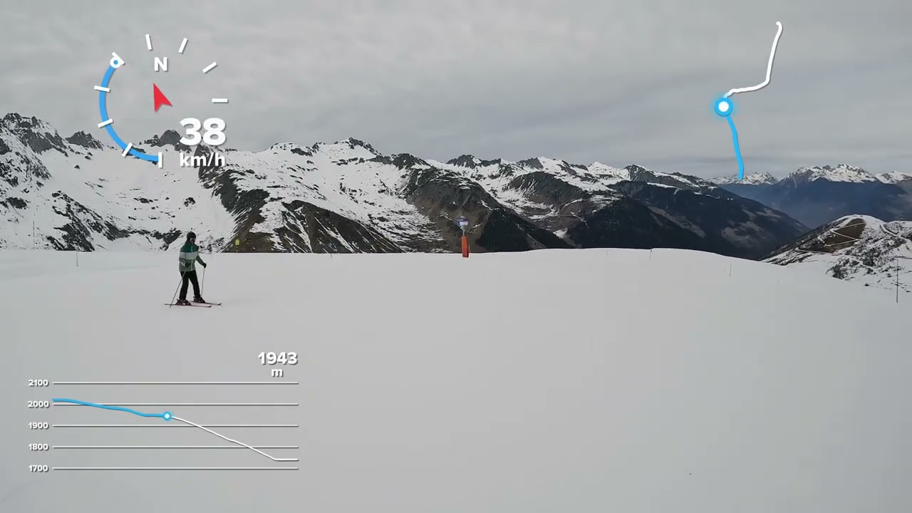 🏎️⛷️Valmorel - topping at 78 km/h on the Arenouillaz, Biollène slope (🔵)