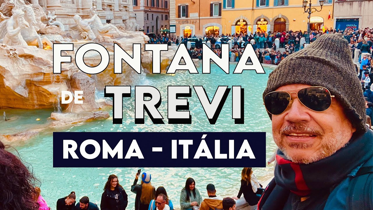 Fontana de Trevi em Roma na It&aacute;lia