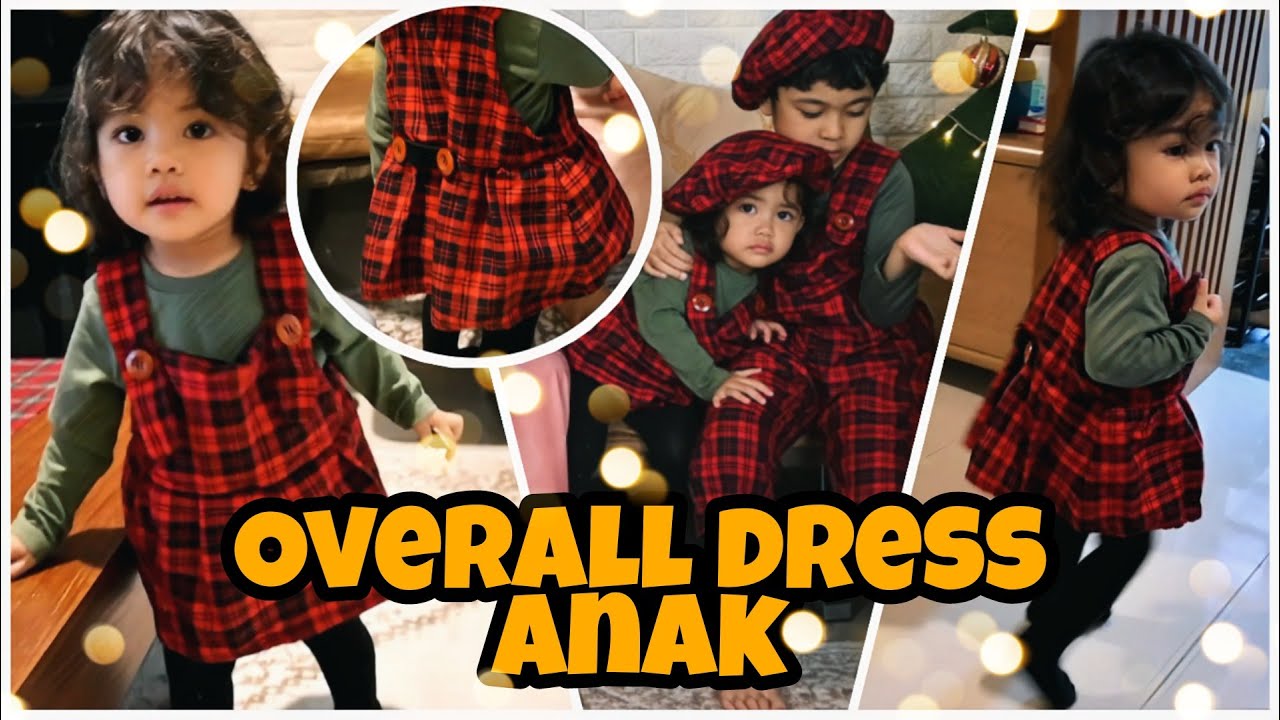 Cara Membuat Overall Dress Anak Perempuan