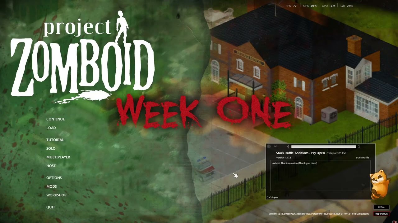 Project zomboid - B42.13.2 - Week One // inmate part 1