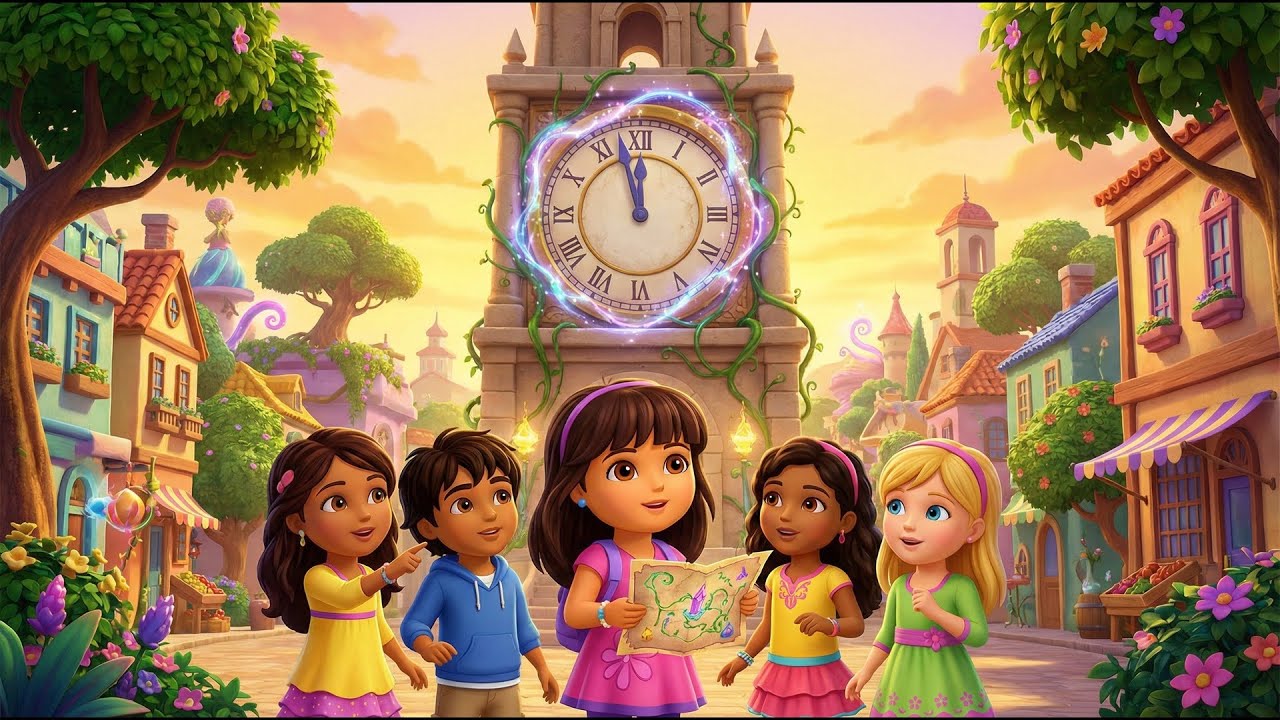 The Clock Tower Secret ⏰✨| A Magical Time Mystery Unfolds | Dora and Friends Animation