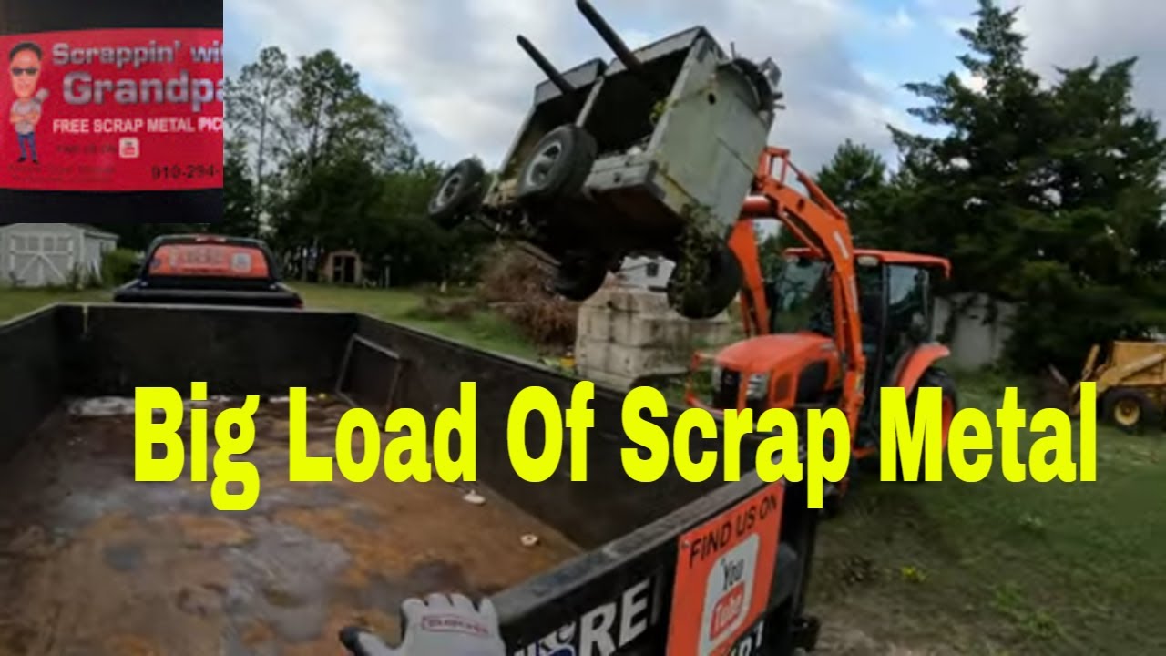 Picking up a huge load of scrap metal. I had a blast.
