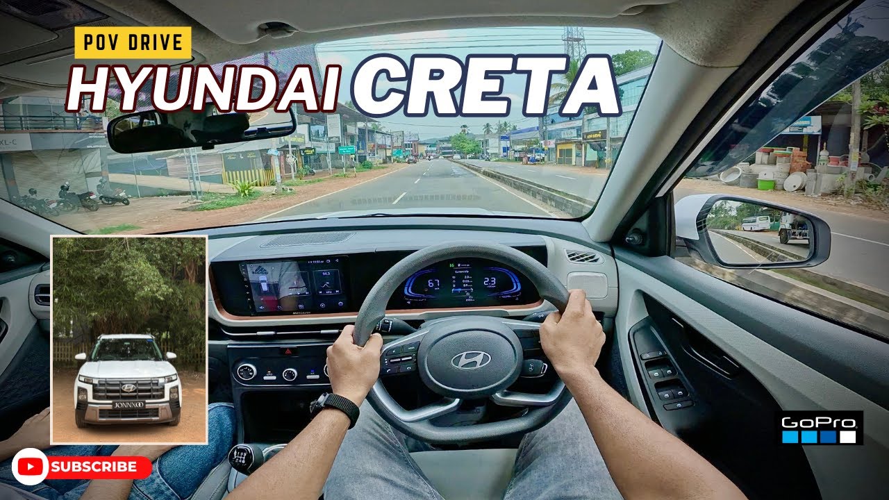 NEW HYUNDAI CRETA 1.5 MPI E Petrol Manual | POV Test Drive | Best SUV | Kerala road | Jonnxoo