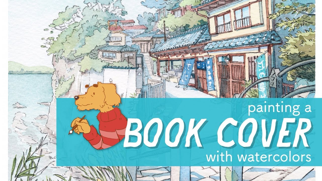 Painting a book cover