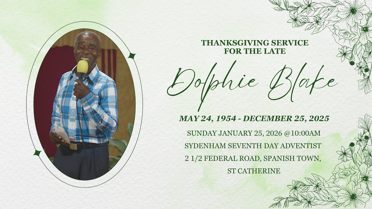 Sun. Jan. 25, 2026 | Thanksgiving Service for Elder Dolphie Blake | #RememberingBlakie | 9:00 AM