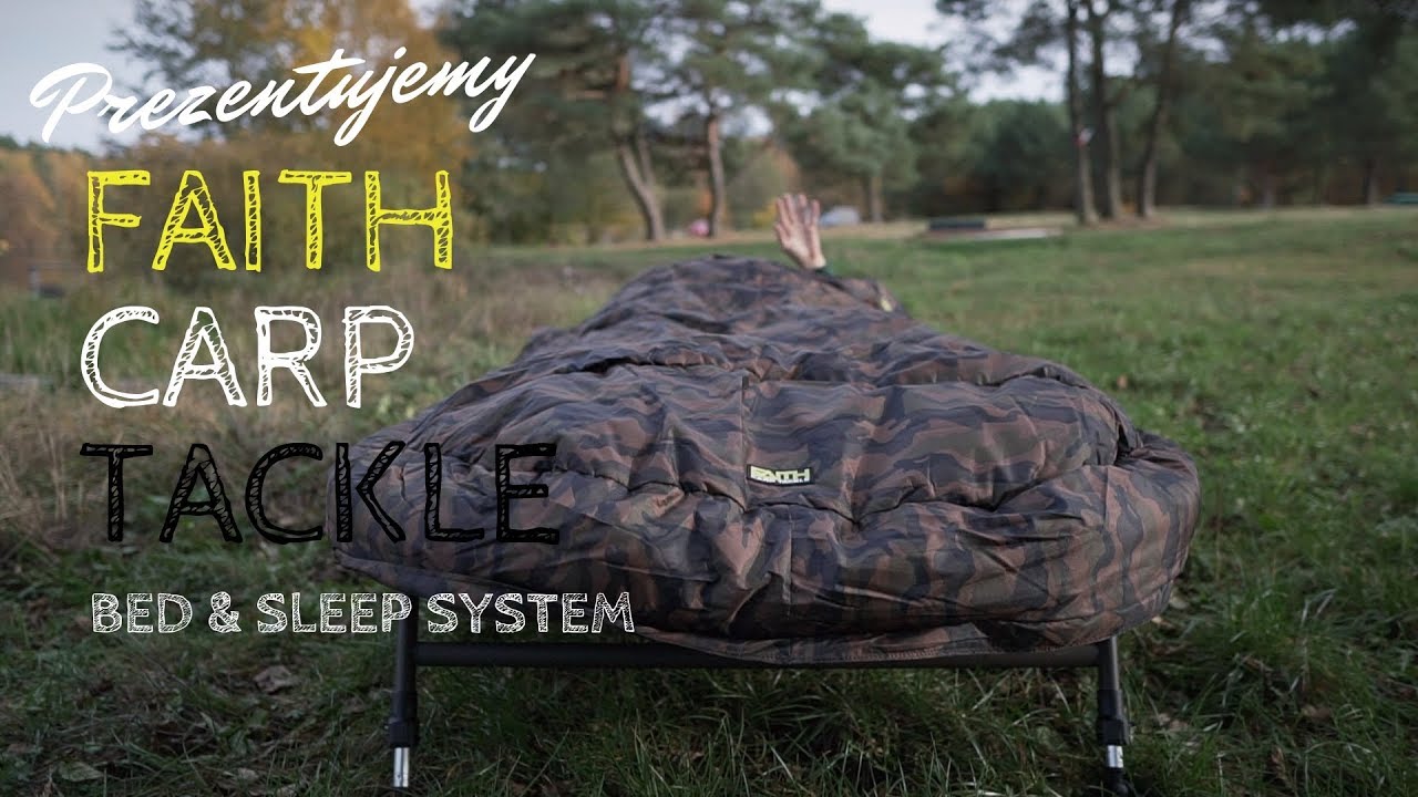 Łóżko karpiowe ze śpiworem Faith Carp Tackle / prezentacja