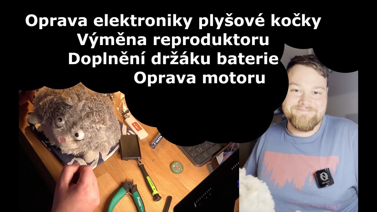 Elektronika - oprava plyšové hračky a její elektroniky
