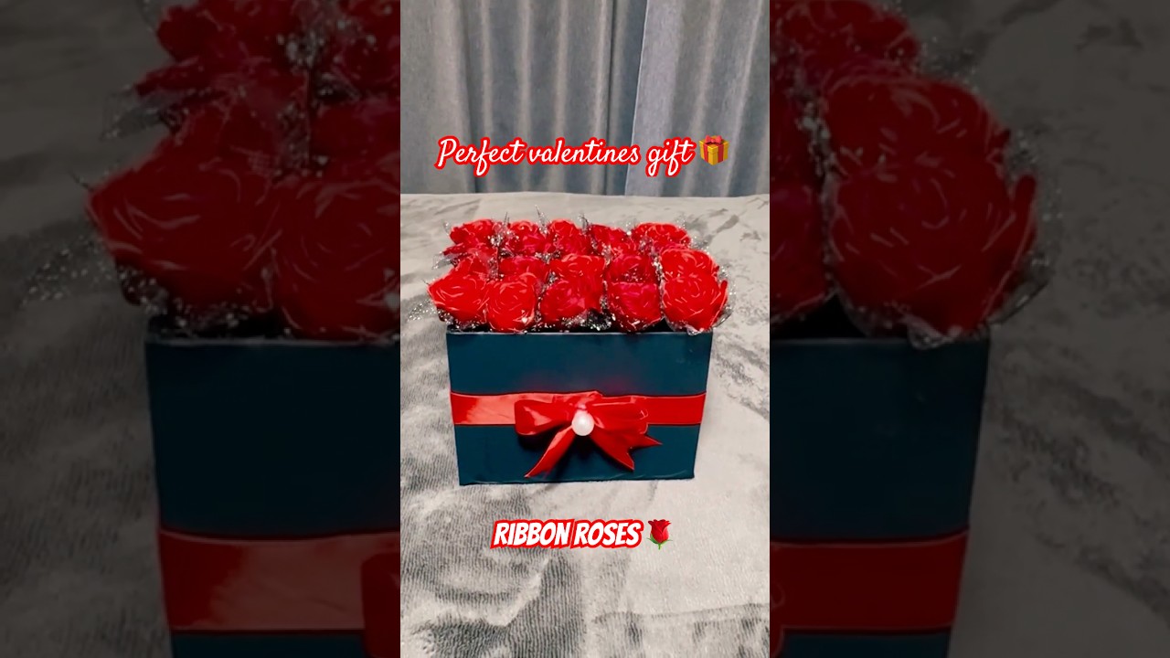 🌹 Ribbon Roses Valentine Gift 💕 Easy DIY That Wins Hearts! | 