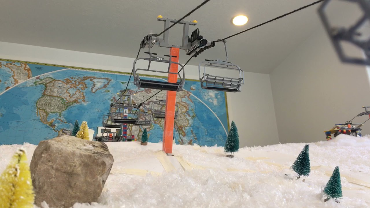 Lego Ski Lift - Sunrise Quad (just because the angle looks cool)