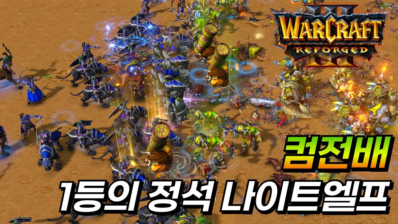 1등의 정석 그 자체 나이트엘프 컴퓨터 전략 배틀