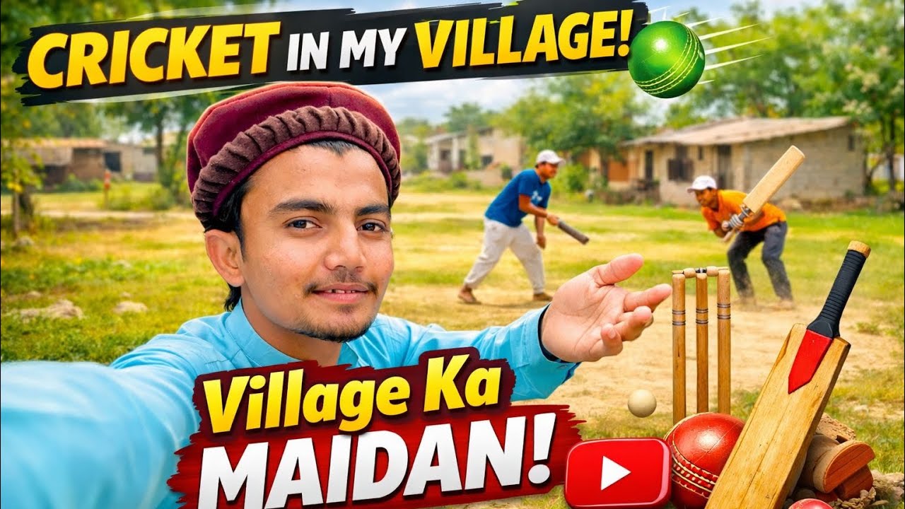 Cricket in My Village 🏏 | Desi Match Vlog