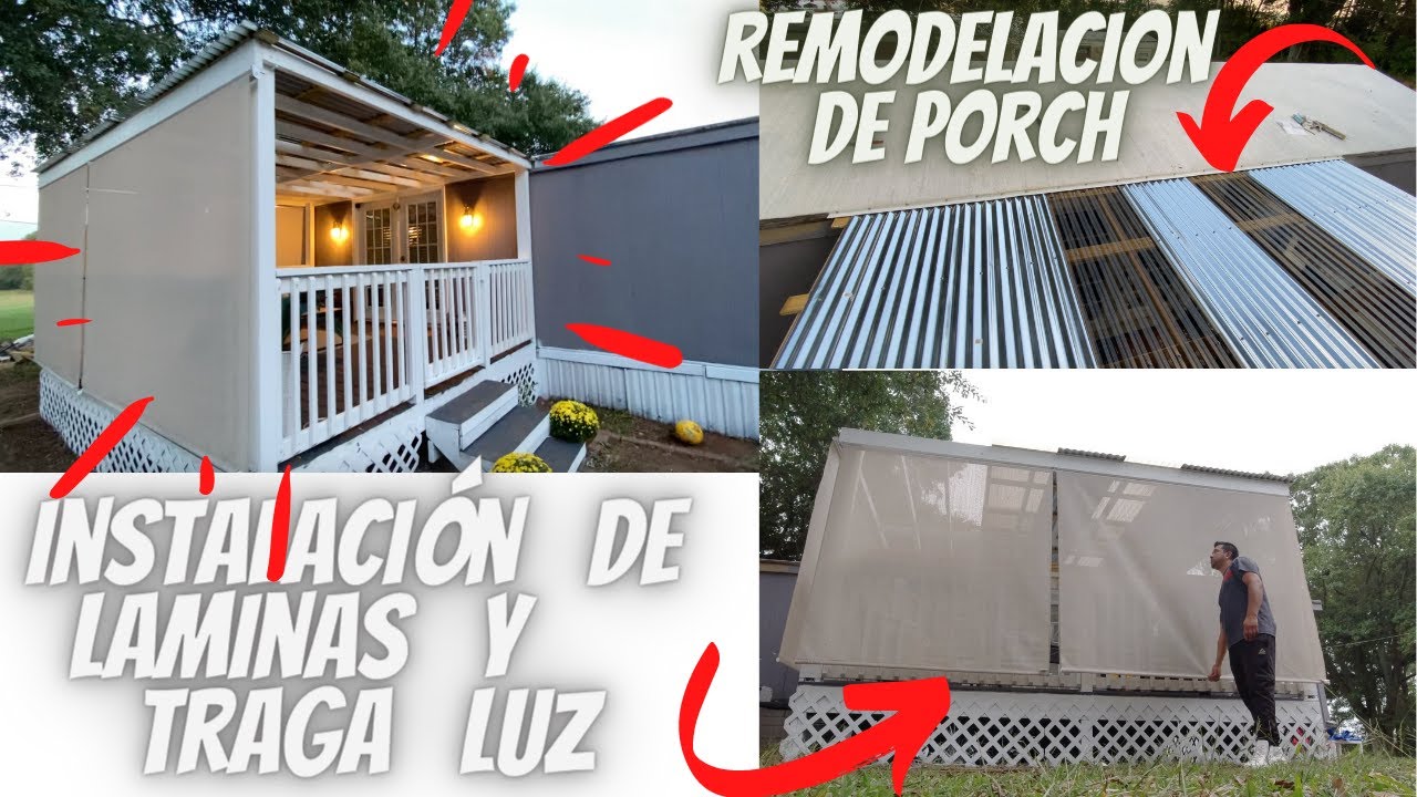 como instale las laminas en el techo de la mobile home