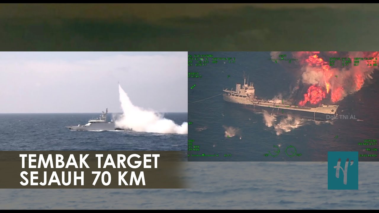 Kapal Perang TNI AL Uji Tembak Rudal C-705 di Natuna