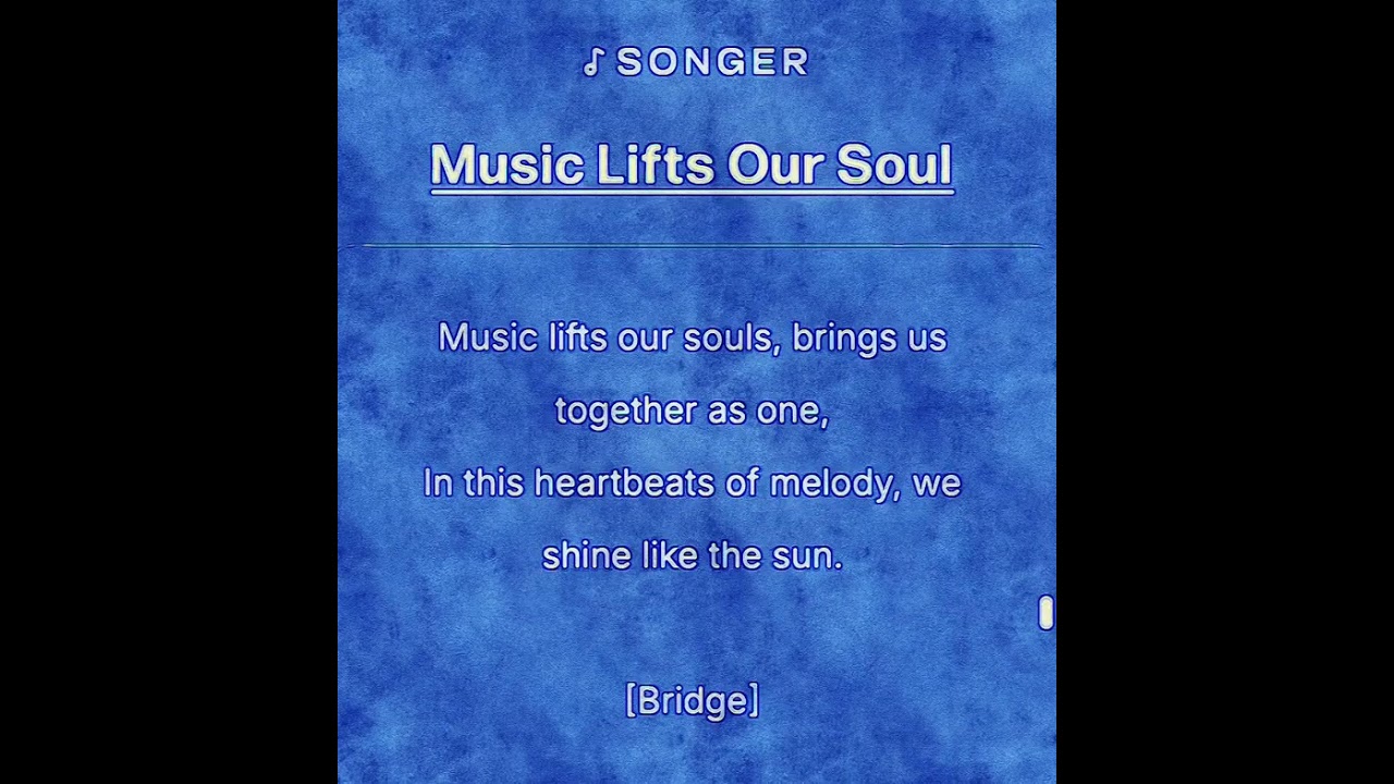 Music Lifts Our Soul Created by Doug Brown 