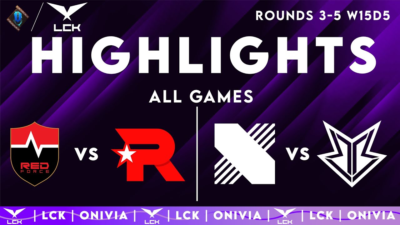 LCK Highlights ALL GAMES Week 15 Day 5 | LCK 2025 Rounds 3-5 by Onivia
