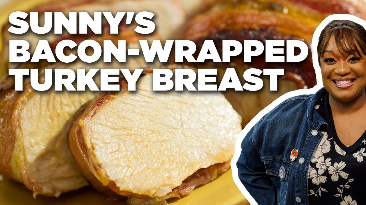 Sunny Anderson's Bacon-Wrapped Honey Dijon Turkey Breast | The Kitchen | Food Network