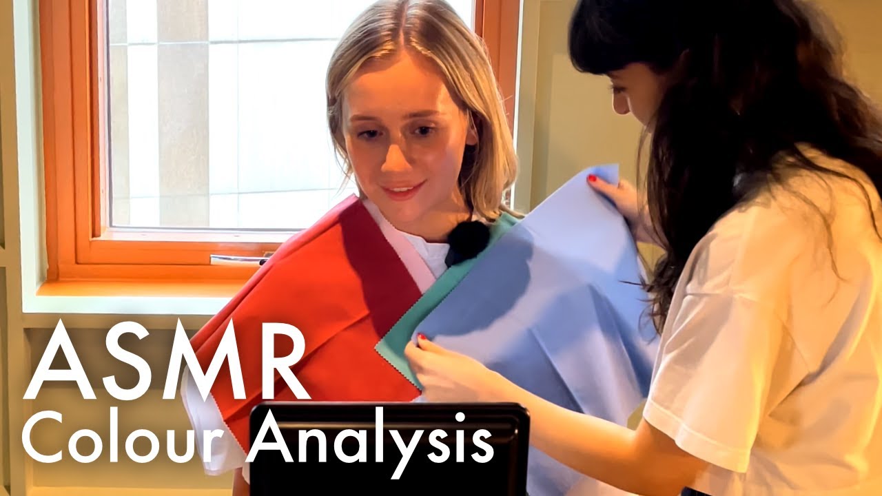 ASMR Personal Colour Analysis with Natasha and a subscriber! (Unintentional ASMR,Real person ASMR)🎨