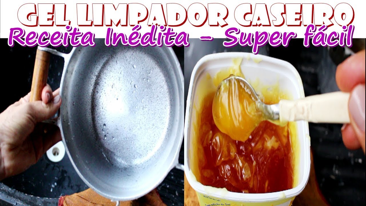 GEL CASEIRO PARA LAVAR LOUÇA, BRILHA ALUMÍNIO E SUPER DESENGORDURANTE - RECEITA INÉDITA! DA HORA!