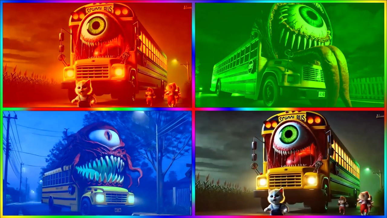 🚌MEGA SCHOOL BUS EATER🎶CoffinDance Song #142