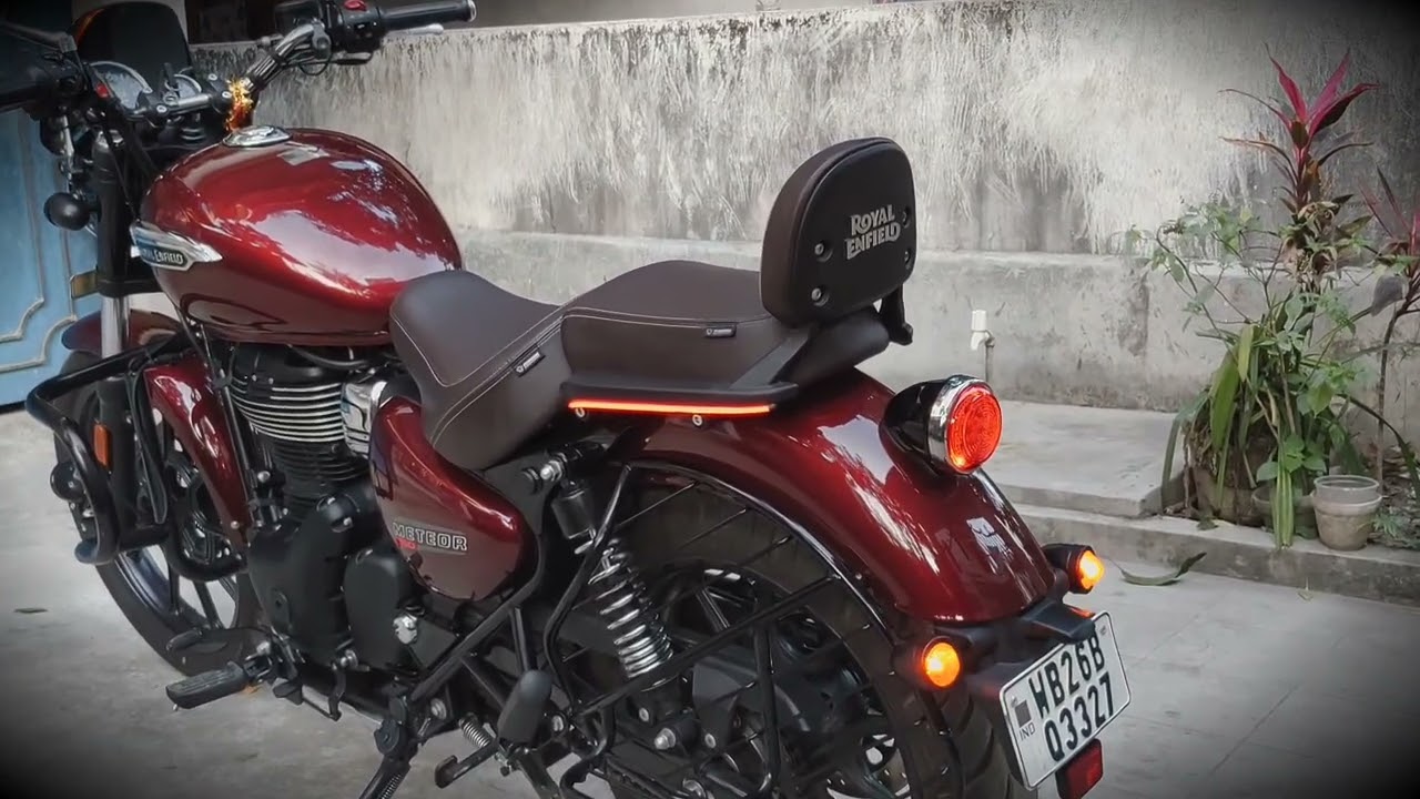 Meteor 350 Modifications ( Turn signals , Mirrors , Fog Lights & Neon Tubes  )