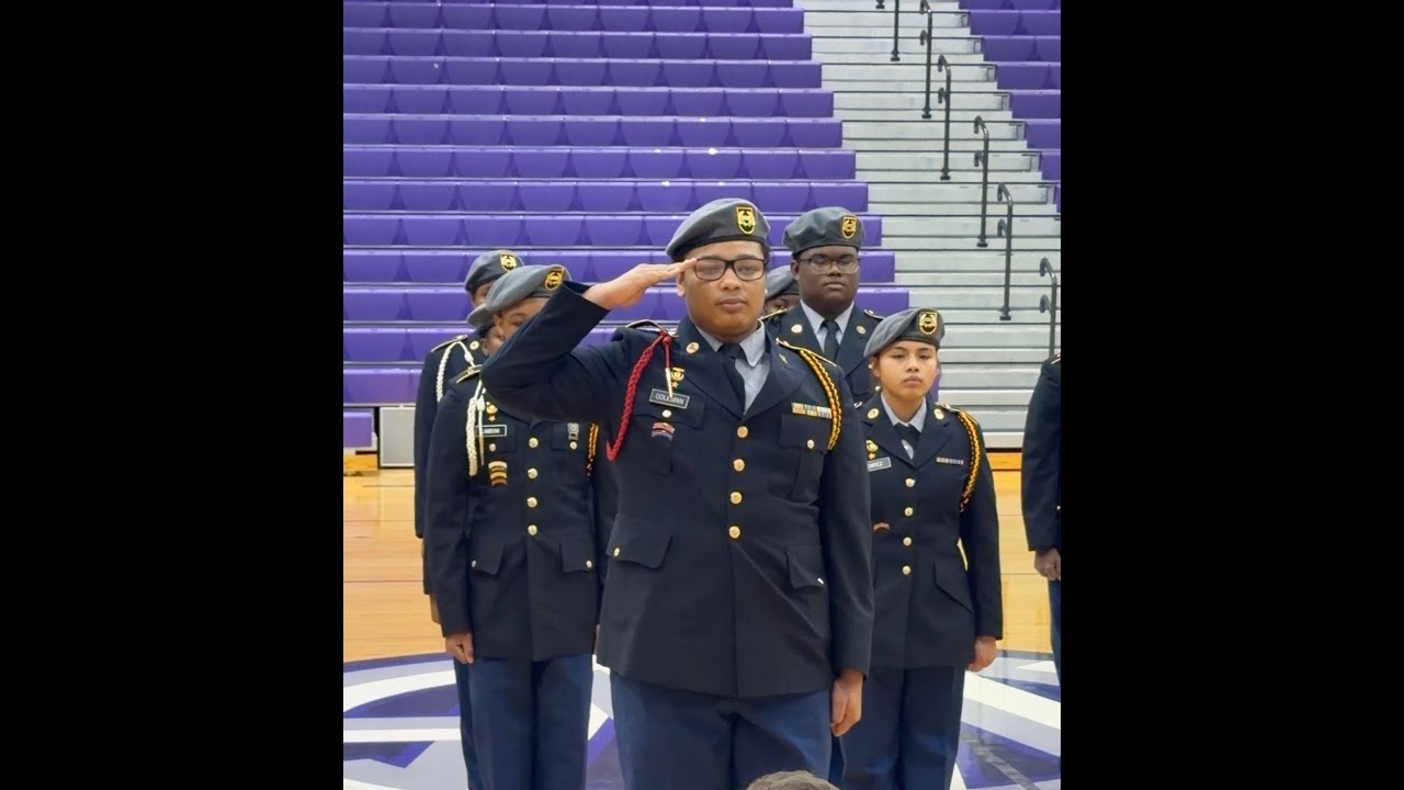 Unarmed Platoon Drill (7 Feb, George Washington HS, IN)