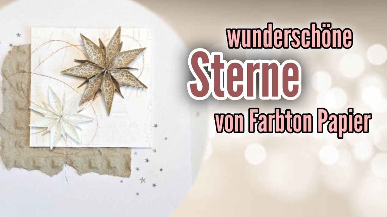 Faltsterne von Farbton Papier | Anleitung Tutorial und Bastelbeispiel