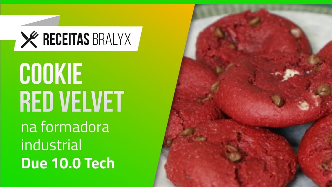 Cookies Red Velvet com a DUE TECH BRALYX | Produção Profissional e Padronizada
