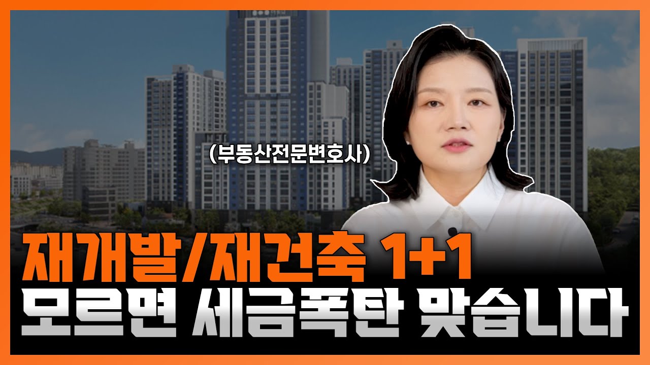 재개발/재건축 1+1에 대한 모든 것 | 부동산, 재건축/재개발 전문 변호사 조세영