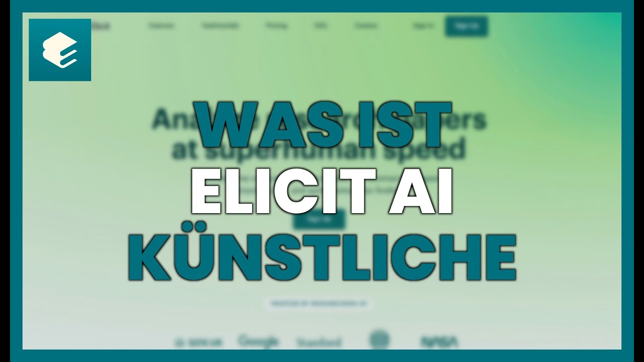 WAS IST ELICIT AI? Künstliche Intelligenz für die FORSCHUNG