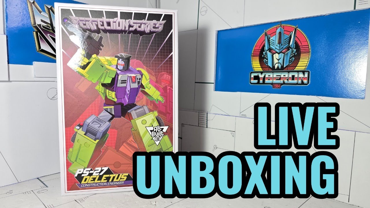 LIVE UNBOXING OCULAR MAX PS-27 DELETUS - Transformers