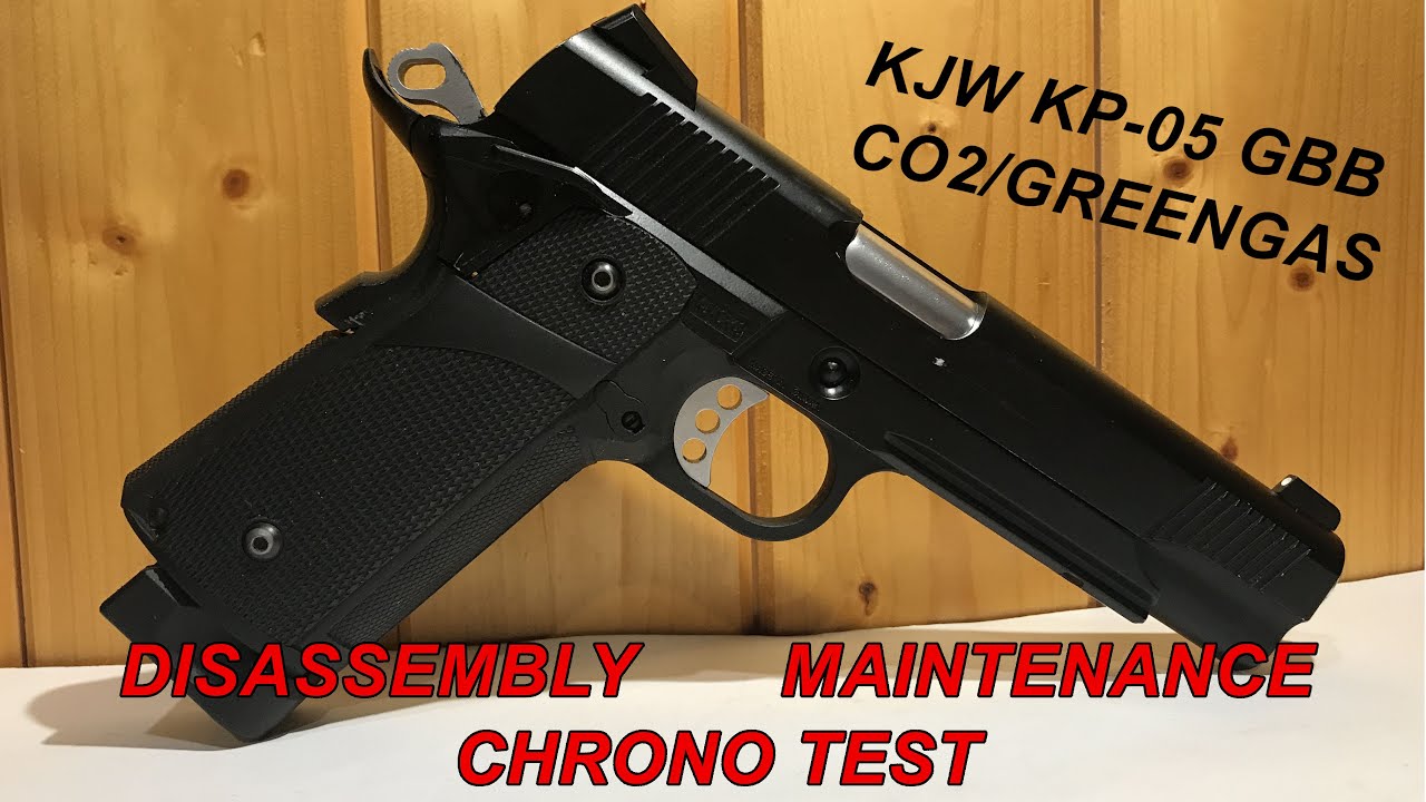 Airsoft KJW KP-05 GBB Hi-Capa 5.1 CO2/GG - CHRONO/DISASSEMBLY/MAINTENANCE/SHOOTING