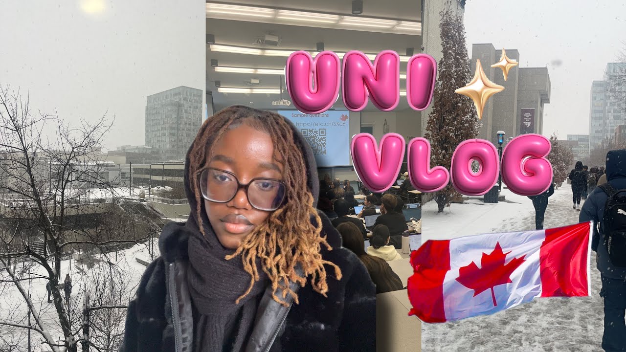 UNE JOURNEE AVEC MOI DANS MON UNIVERSITE AU CANADA !!
