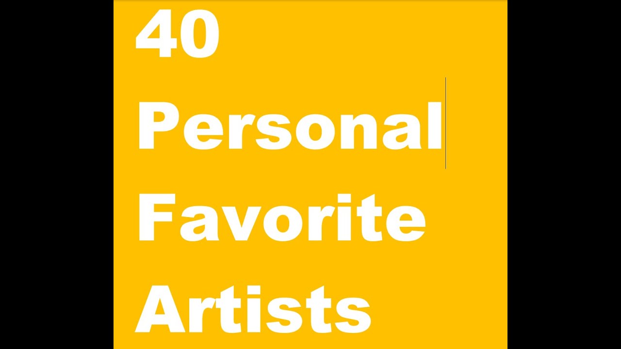 FIND MUSIC 714 Don's 40 Personal Favorite Music Artists