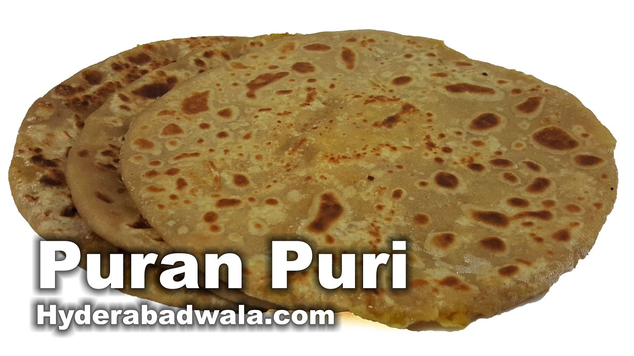 Puran Puri Recipe Video - How to Make Hyderabadi Puran Poli at Home - Easy & Simple Cooking